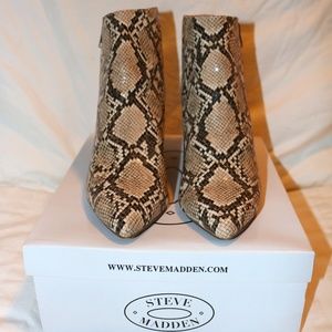 Steve Madden Snakeskin Booties